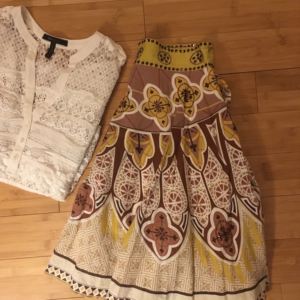 Anthropologie Circle Skirt